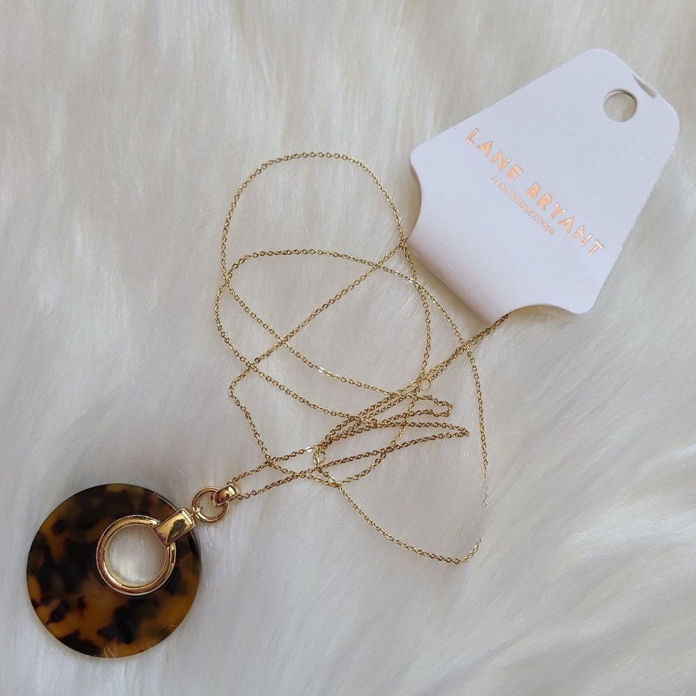 ❤️NWT Lane Bryant Brown/Black Faux Turtle Shell Bracelet/Earring/Necklace Bundle - Picture 3 of 6